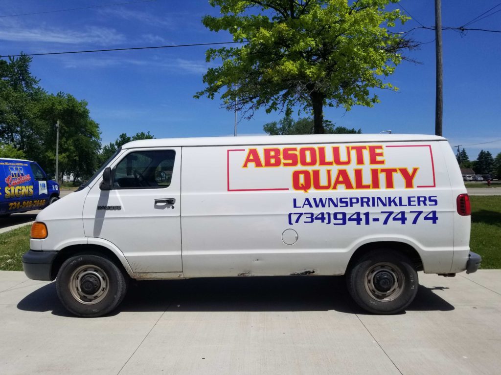 Absolute Quality Vehicle Vinyl Logo MI Custom Signs Taylor MI