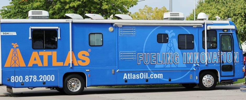 Atlas Oil RV Full Wrap Side MI Custom Signs Taylor MI