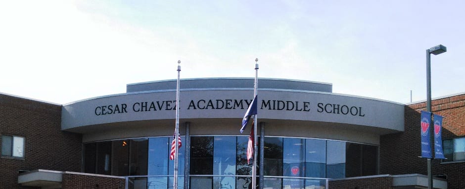 Cesar Chavez Academy Middle School MI Custom Signs Taylor MI