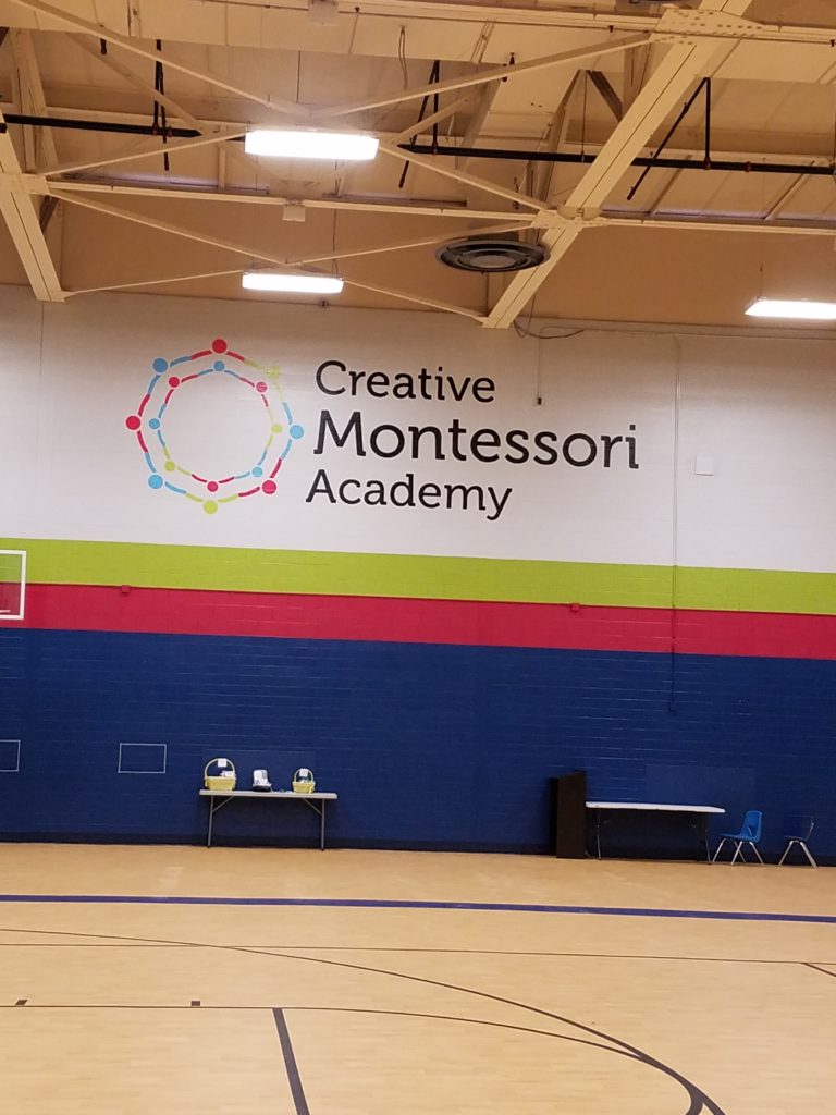 Creative Montessori Academy Wall Graphic MI Custom Signs Taylor MI