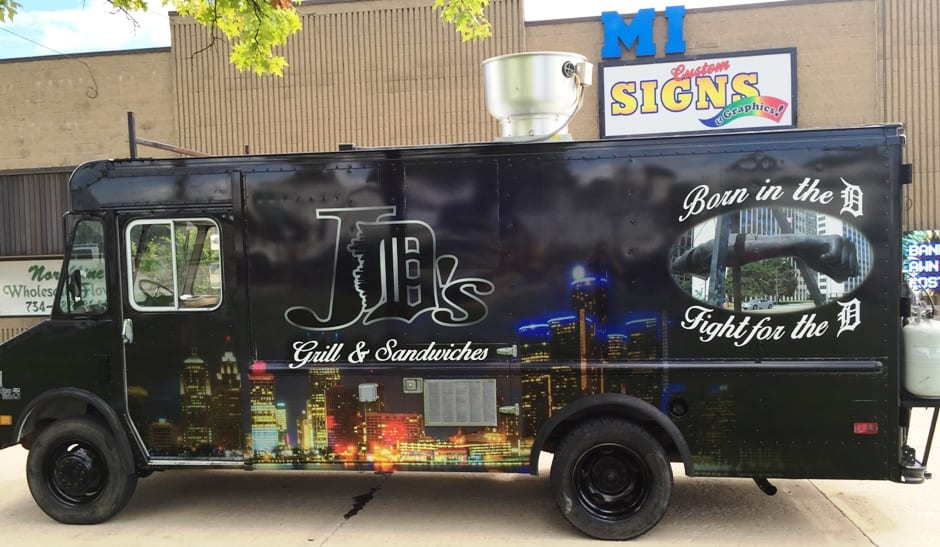 JDs Grille And Sandwich Food Truck Wrap MI Custom Signs Taylor MI