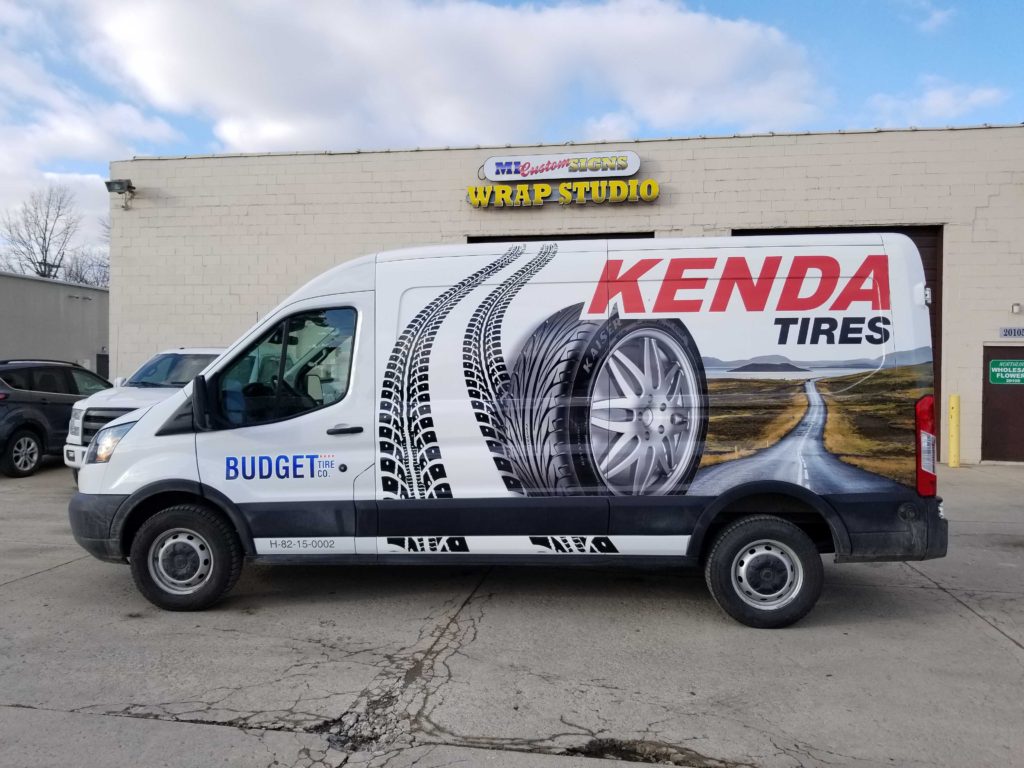 Kenda Tires Vehicle Wrap MI Custom Signs Taylor MI