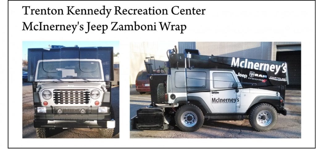 Kennedy Recreation Zamboni McInerney Wrap MI Custom Signs Taylor MI