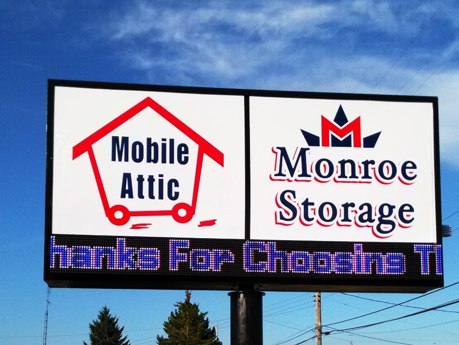 Monroe Storage Mobile Attic MI Custom Signs Taylor MI