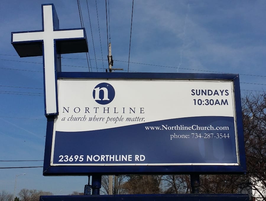 Northline Church MI Custom Signs Taylor MI