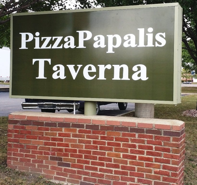 Pizza Pappalis Monument MI Custom Signs Taylor MI
