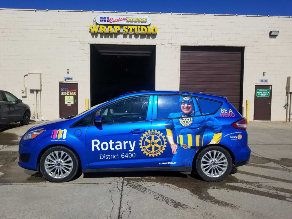 Rotary Vehicle Wrap MI Custom Signs Taylor MI