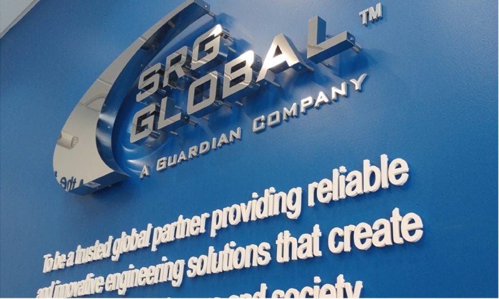 SRG Global 3D Text Wall