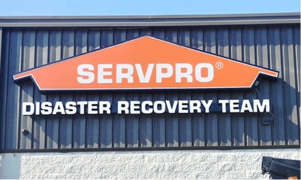 Servpro Building Sign