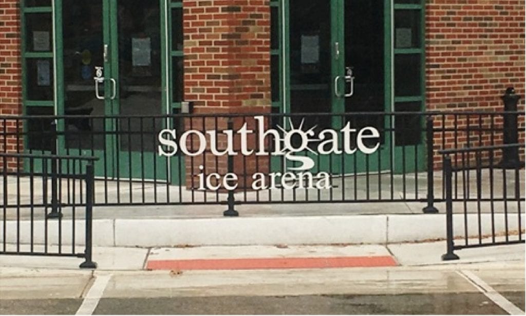 Southgate Ice Arena Metal Lettering