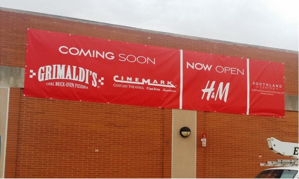 Southland Mall Coming Soon Banner