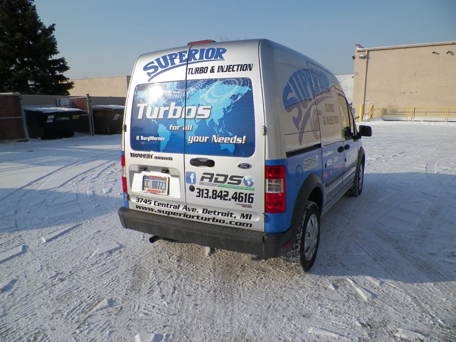 Superior Turbo Paasenger Rear Transit MI Custom Signs Taylor Michigan