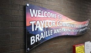 Taylor Library Wall Mounted Sign MI Custom Signs Taylor MI