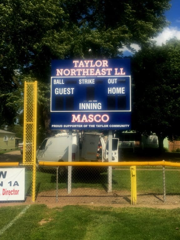 Taylor Northeast Scoreboard MI Custom Signs Taylor MI