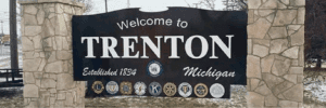 Trenton Welcome Sign