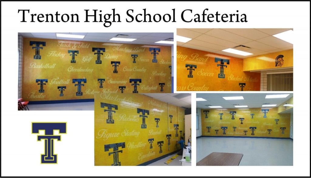 Trenton High School Cafeteria MI Custom Signs Taylor MI