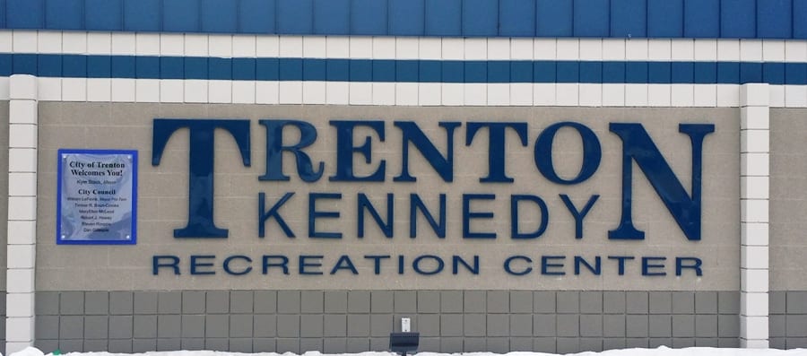 Trenton Kennedy Outside Plaque MI Custom Signs Taylor MI