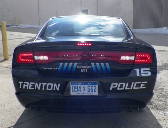 Trenton Police Rearview MI Custom Signs Taylor MI
