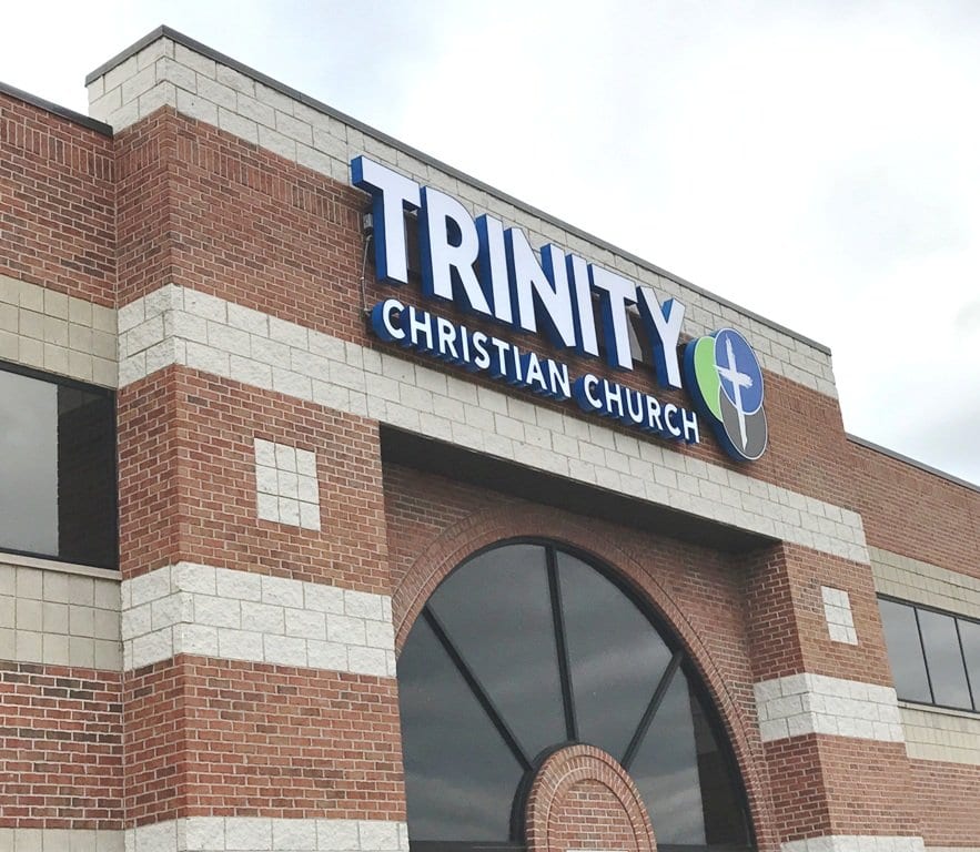 Trinity Christian Church Channel Letter Sign MI Custom Signs Taylor MI