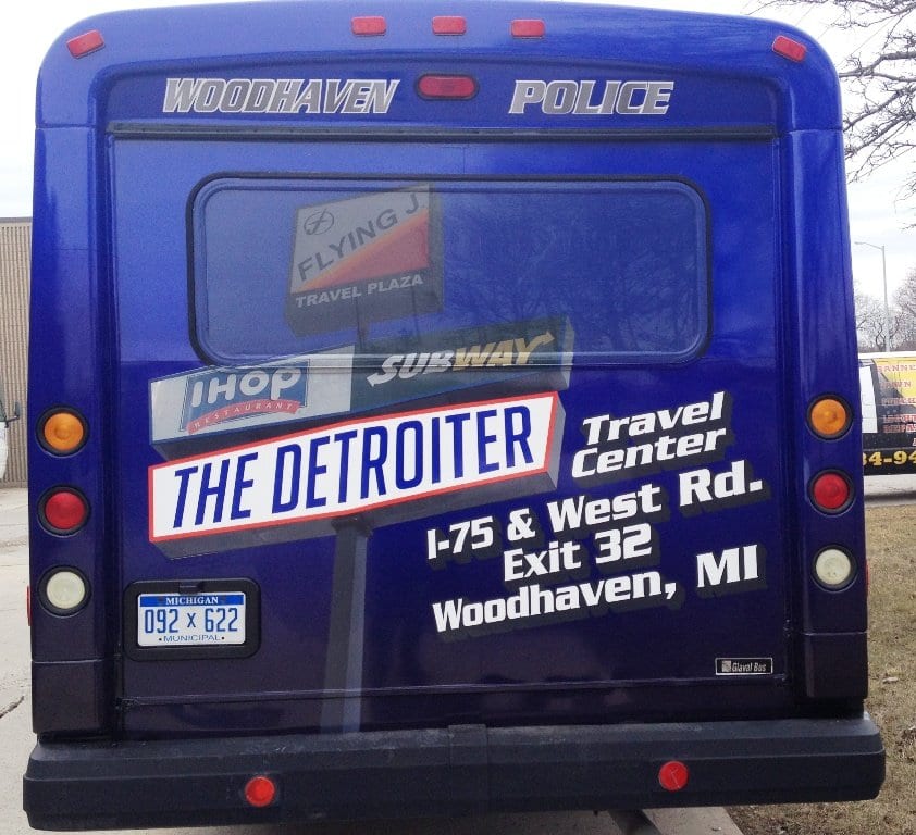 Woodhaven Police Bus Back MI Custom Taylor MI