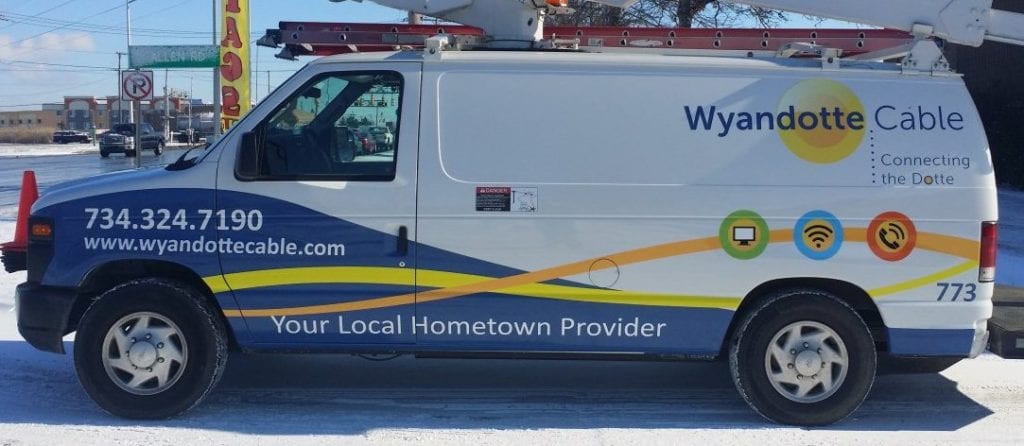 Wyandotte Cable Van 3 MI Custom Signs Taylor MI