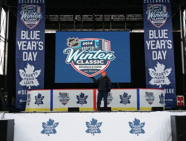 Banners And Signs For The 2014 Winter Classic Taigate Party Red Wings Vs Maple Leafs