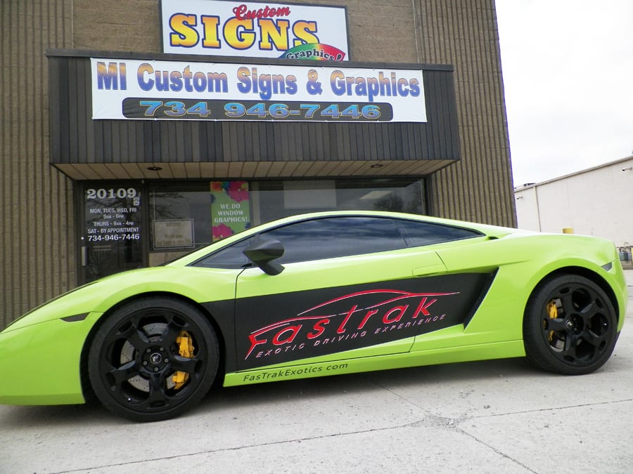 Lamborghini Graphics MI Custom Signs Taylor Michigan