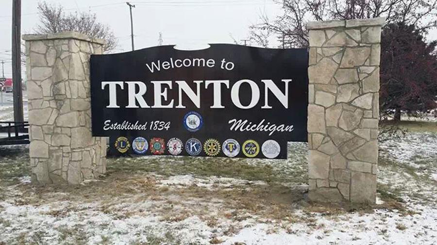 Monument Sign City Of Trenton MI Custom Signs Taylor Mi