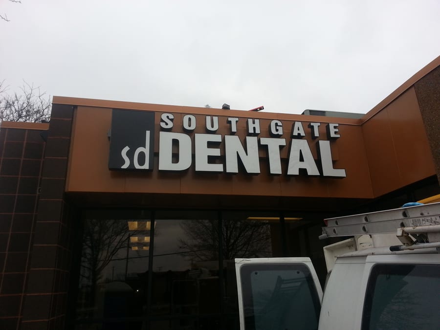 Southgate Dental Channel Letter Sign MI Custom Signs Taylor Mi
